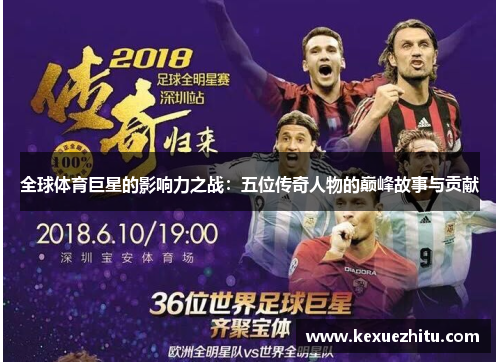 全球体育巨星的影响力之战：五位传奇人物的巅峰故事与贡献